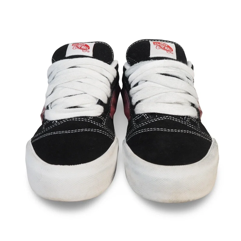 Vans Knu Skool Skate Shoes Black Port Suede Chunky Sneakers Womens 8.5 Mens 7